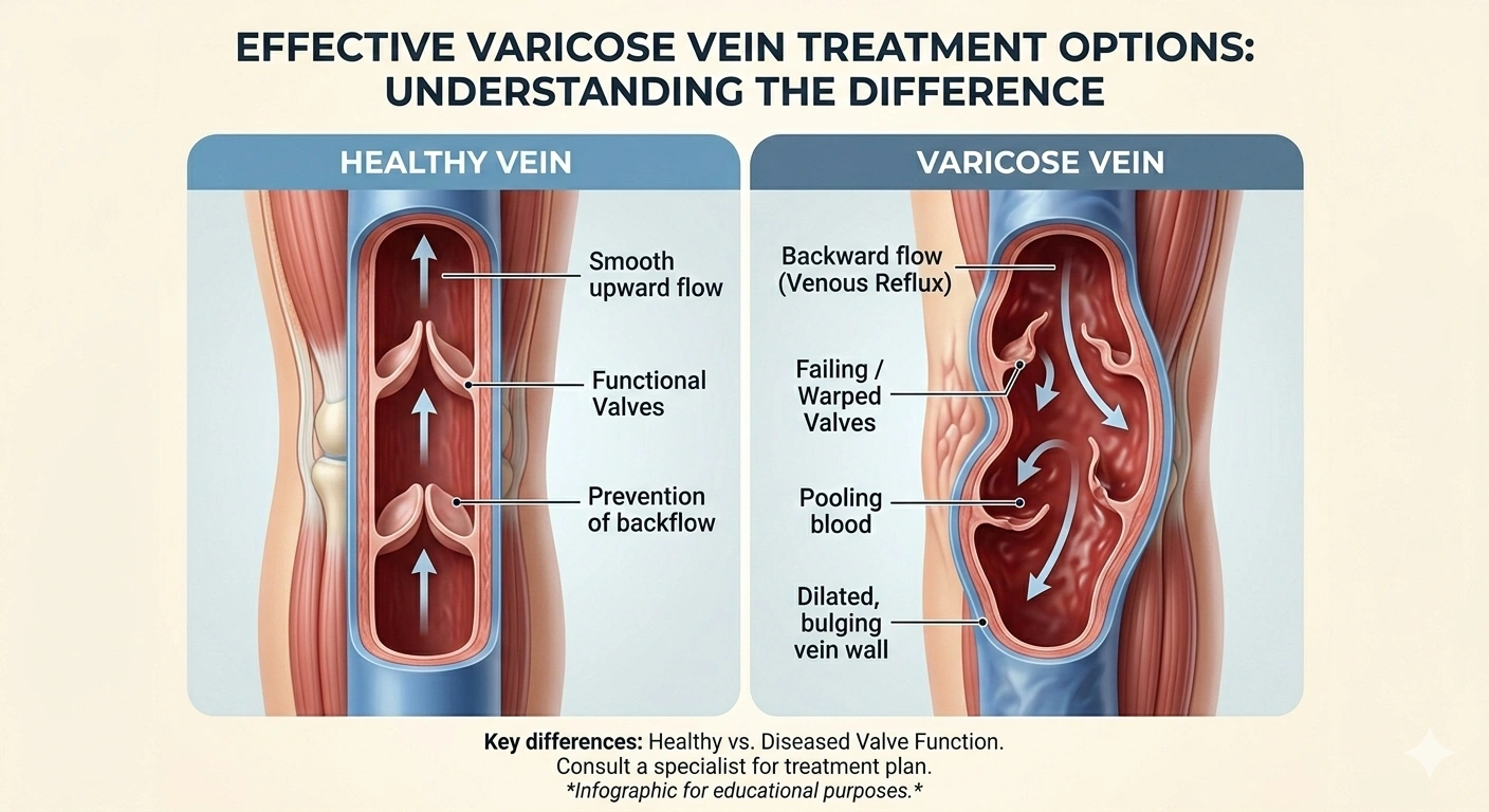 Professional medical treatment for varicose veins in modern Hamilton NJ vein clinic