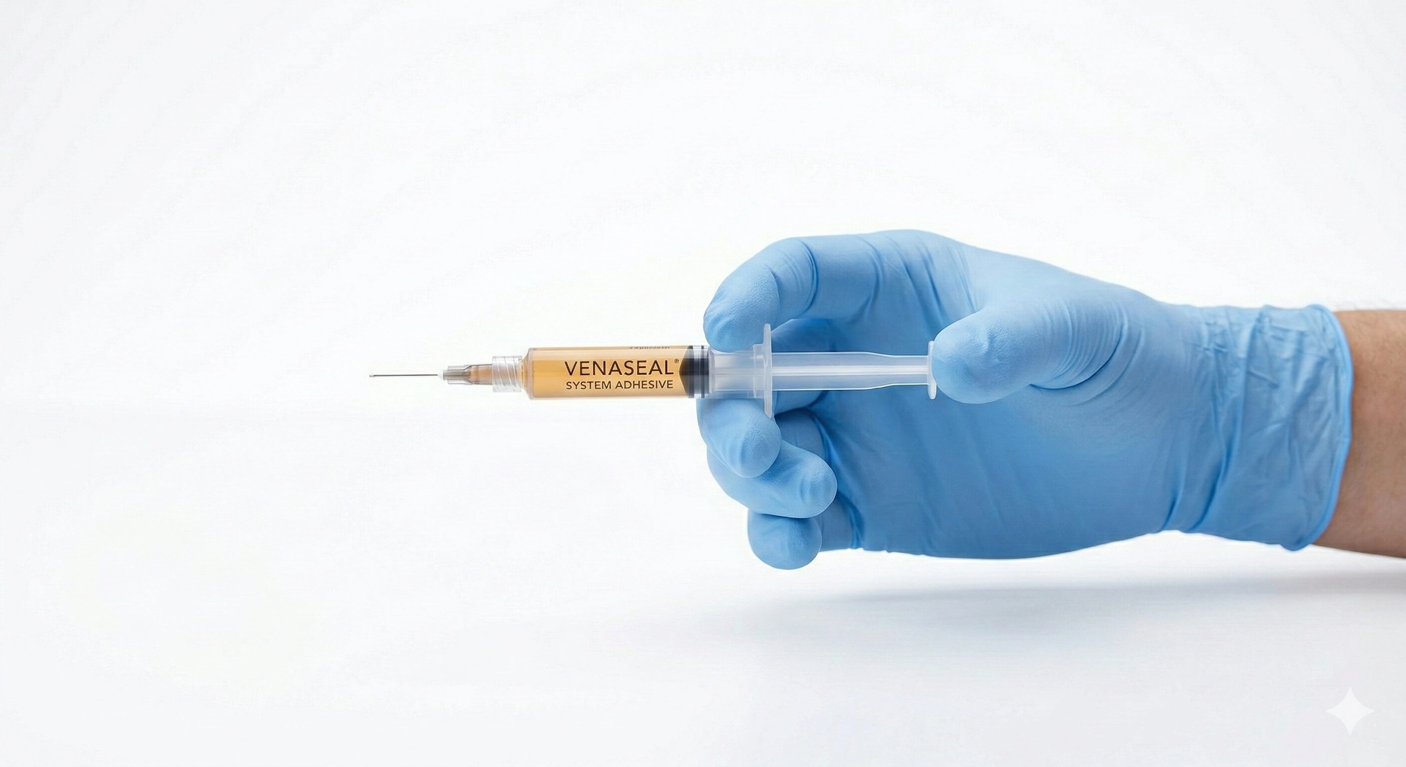 VenaSeal no-heat medical adhesive varicose vein treatment