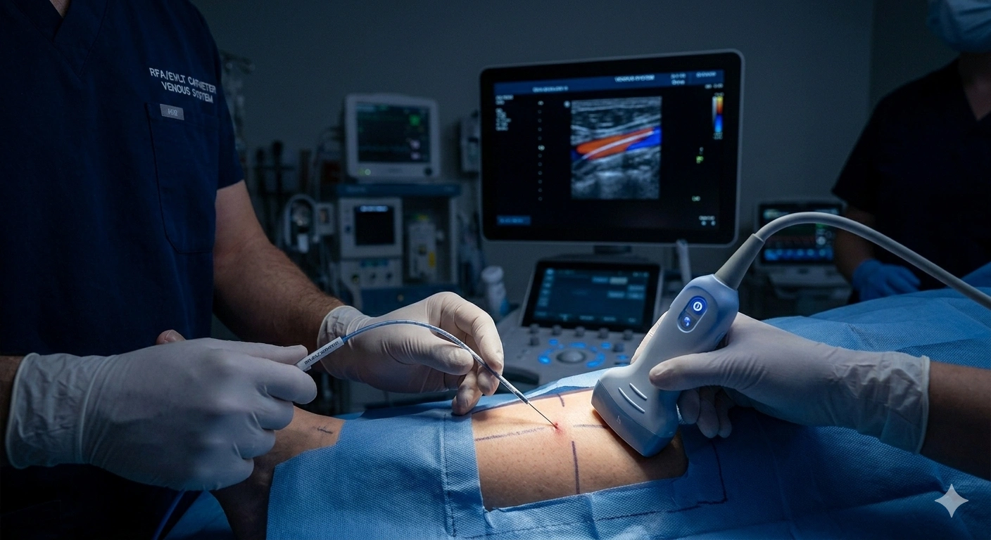 Minimally invasive vein ablation procedure performed in Hamilton New Jersey