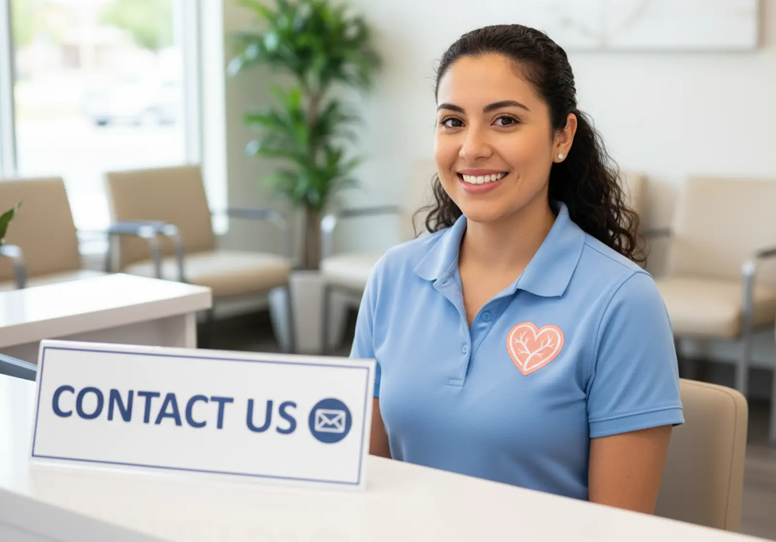 Friendly staff member at The Vein Treatment Centers of NJ ready to assist with scheduling appointments and answering questions